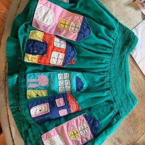 Mini Boden appliqué skirt 4/5 euc